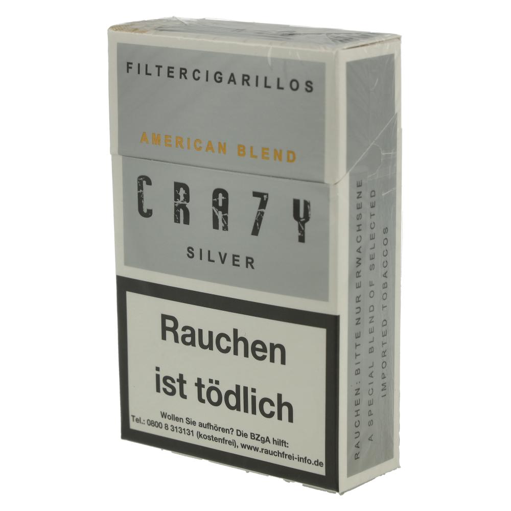 Einzelpackung Crazy Filterzigarillos Silver mit Naturdeckblatt