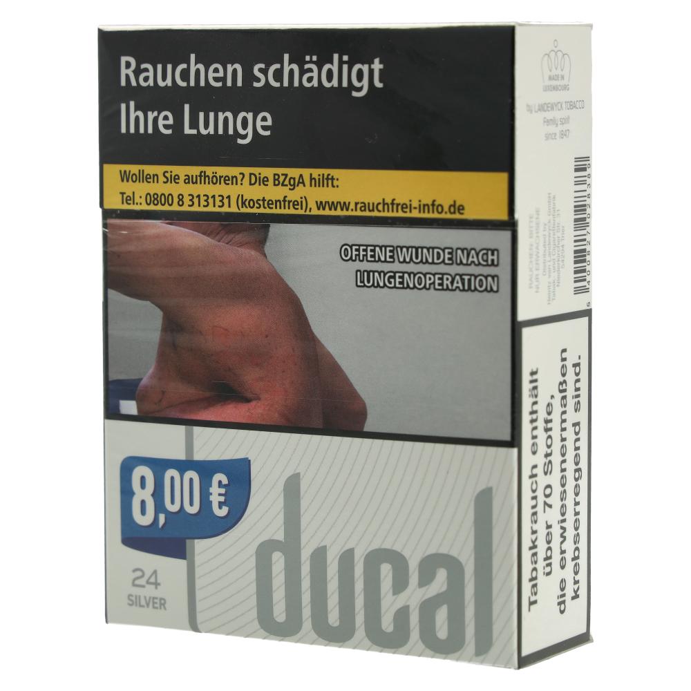 Einzelpackung Ducal Silver Zigaretten XL (1x24)