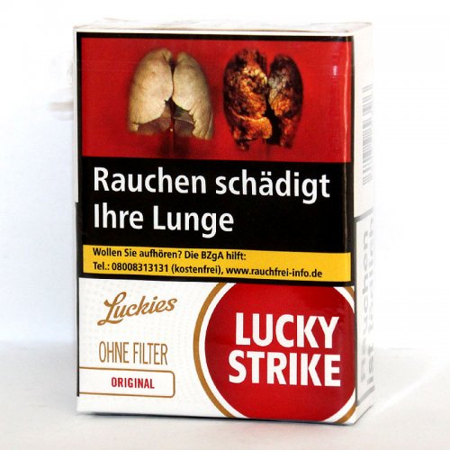 Einzelpackung Lucky Strike Plain ohne Filter (1x20)