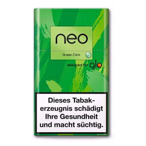 Einzelpackung neo Green Click Tobacco Sticks für Glo