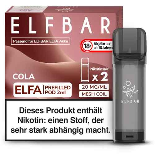 Elf Bar ELFA Cola Prefilled Pod 2x2ml 20mg