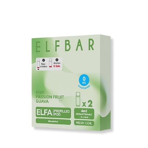 Elf Bar ELFA Kiwi Passion Fruit Guave Prefilled Pod 2x2ml Nikotinfrei