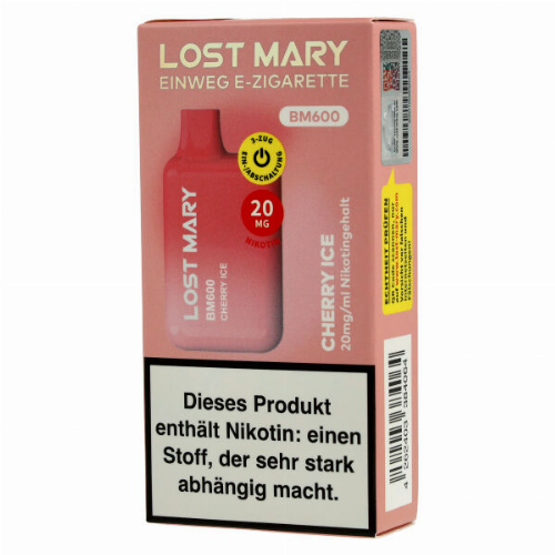 Elf Bar Lost Mary BM600 Cherry Ice Einweg E-Zigarette 20mg