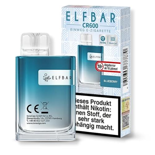 Elfbar CR600 Blueberry Einweg E-Zigarette 20mg
