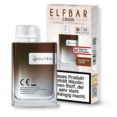 Elfbar CR600 Classic Ice Coffee Einweg E-Zigarette 20mg