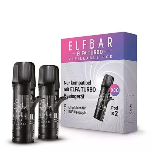 Elfbar Elfa Turbo Leerpod Selbstbefüllbarer Pod für Batterieeinheit 2ml