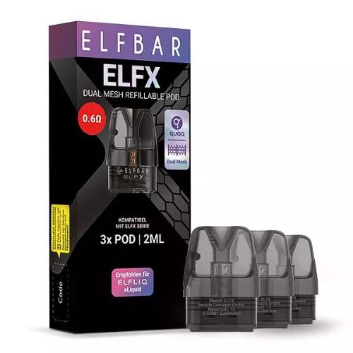 Elfbar ELFX 0,6 Ohm Pod 2ml 3 Stk.