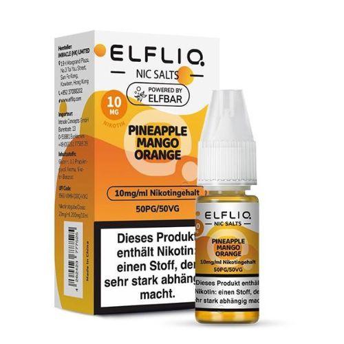 Elfliq by Elfbar Nic Salt Liquid Pineapple Mango Orange 10mg