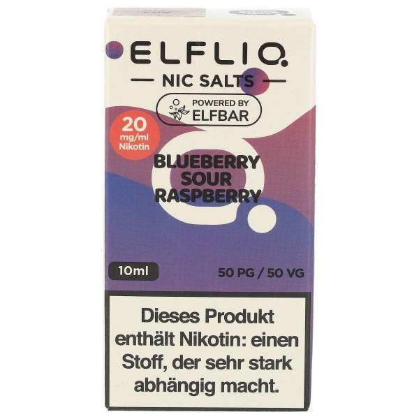 Elfliq by Elfbar Blueberry Sour Raspberry 20mg Nic Salt Liquid