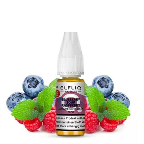 Elfliq by Elf Bar Blueberry Sour Raspberry 20mg Nic Salt Liquid