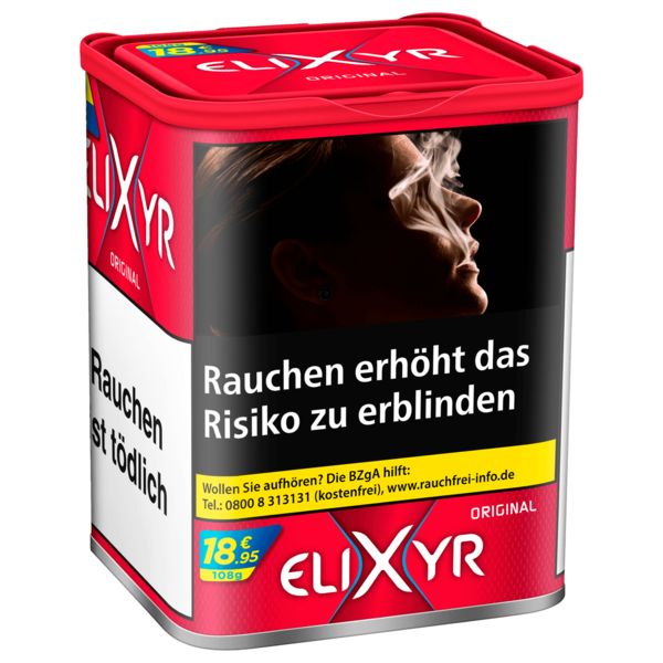 Elixyr Tabak Rot 108g Dose Zigarettentabak