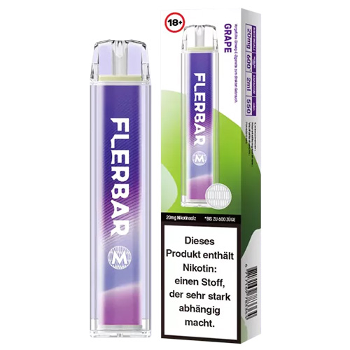 Flerbar 600 Einweg E-Zigarette Grape 20mg 