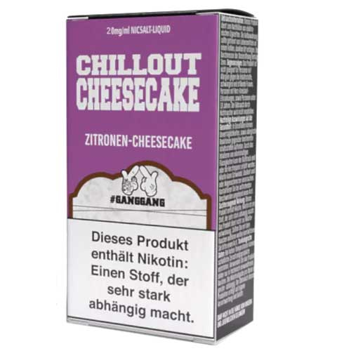 GANGGANG Chillout Chessecake Nikotinsalz Liquid 10ml 20mg
