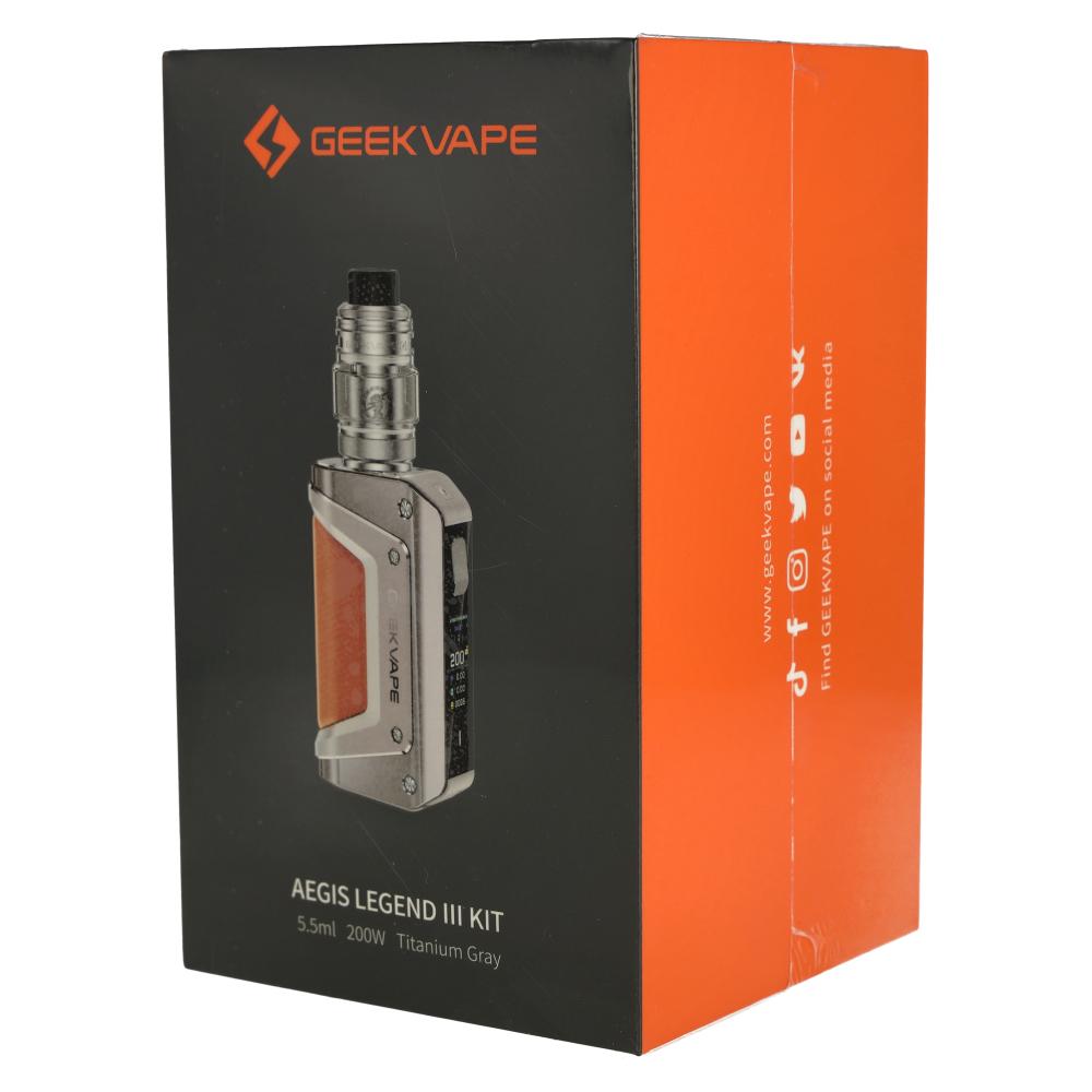 Geekvape Aegis Legend 3 Kit E-Zigarette titan-grau