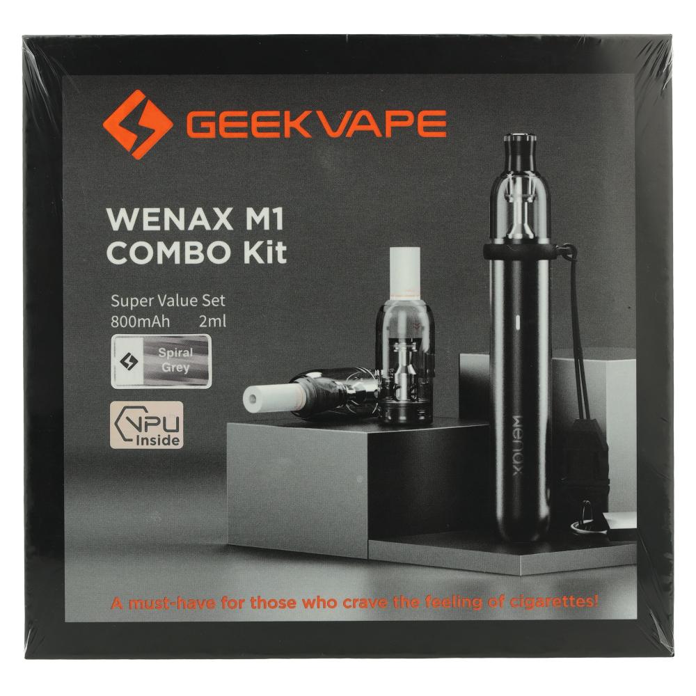 Wenax M1 Combo Kit – Geek Vape-Spiral Grey – 4VAPE