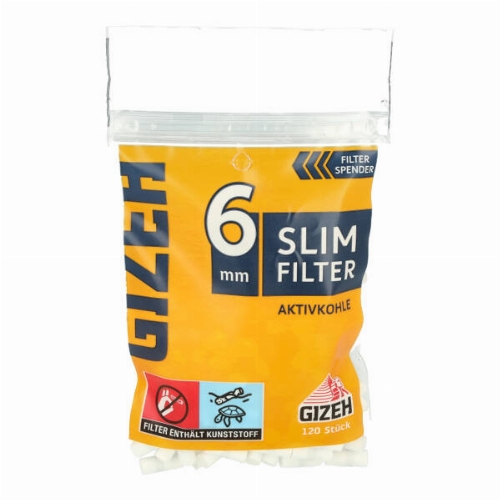 Gizeh Slim Filter Aktivkohle 6mm Zigarettenfilter kaufen