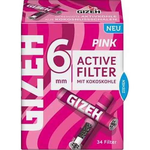 Gizeh Pink Active Filter Slim 6mm jetzt online kaufen
