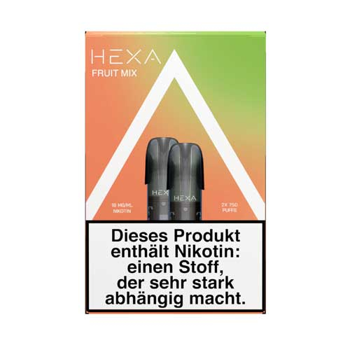 Hexa Pro Vape Pods Fruit Mix 2x2ml  18mg