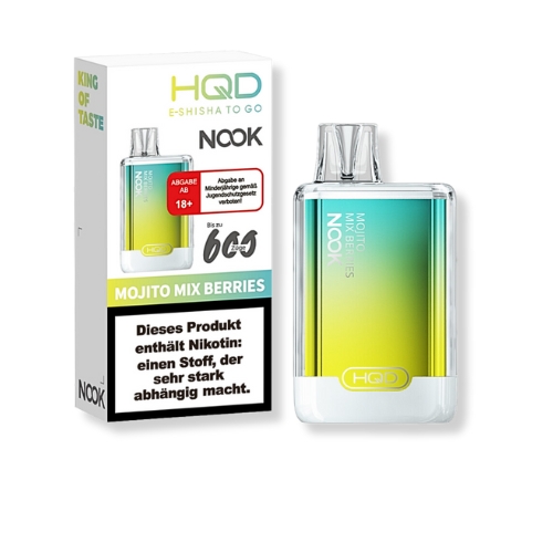 HQD Nook Mojito Mix Beeries Einweg E-Zigarette 18mg/ml