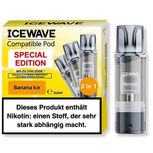 Icewave Compatible Pod Banana Ice 20mg/ml 3 Stück