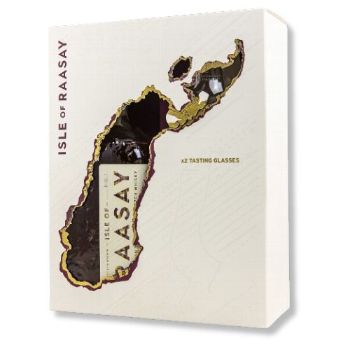 ISLE OF RAASAY Geschenkset mit 2 Gläsern 46,4% Vol. 700ml