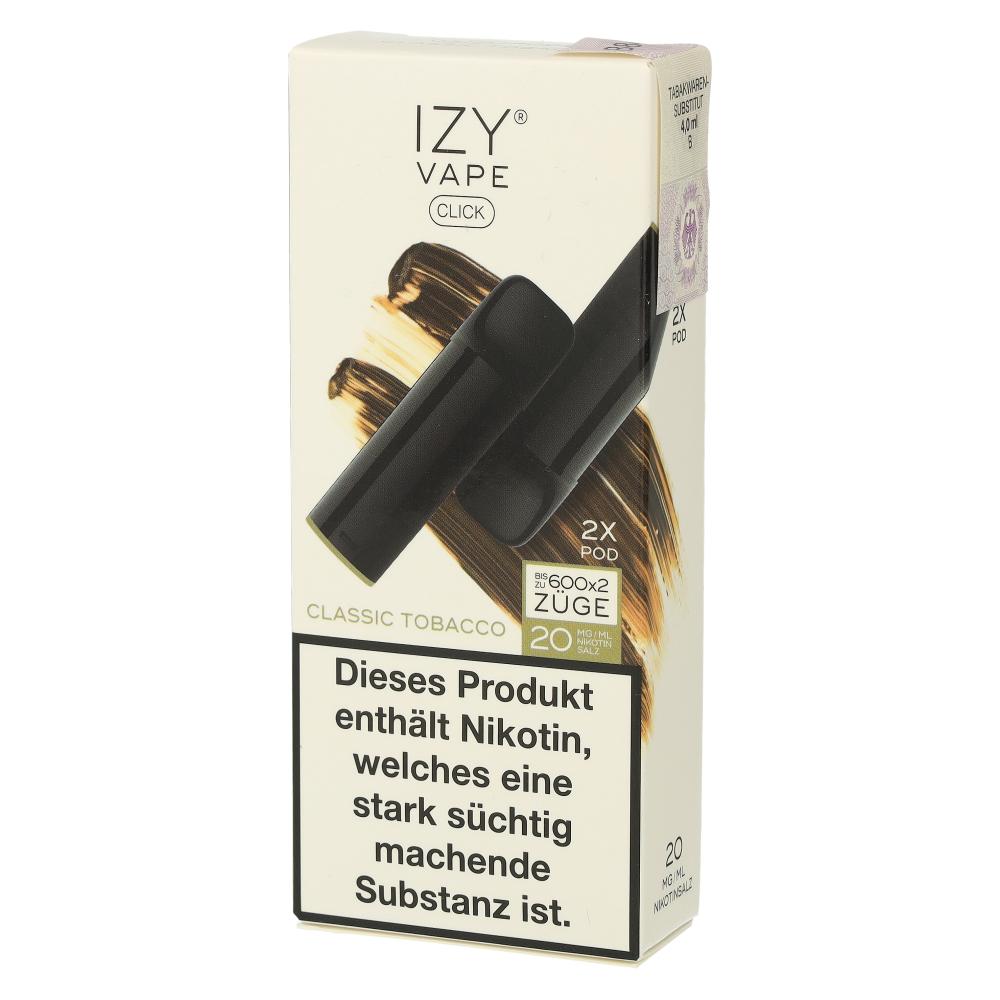 IZY Vape Click 2.0 Classic Tobacco Prefilled Pods 2x2ml 20mg