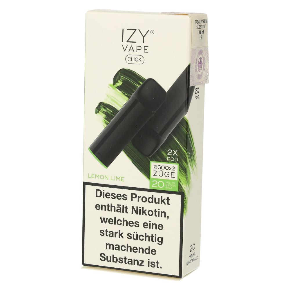 IZY Vape Click 2.0 Lemon Lime Prefilled Pods 2x2ml 20mg