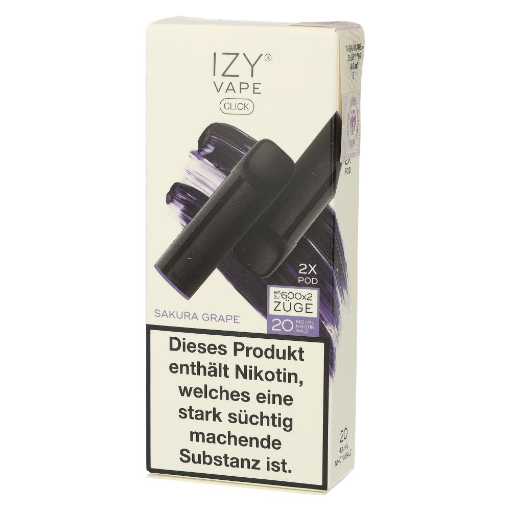 IZY Vape Click 2.0 Sakura Grape Prefilled Pods 2x2ml 20mg