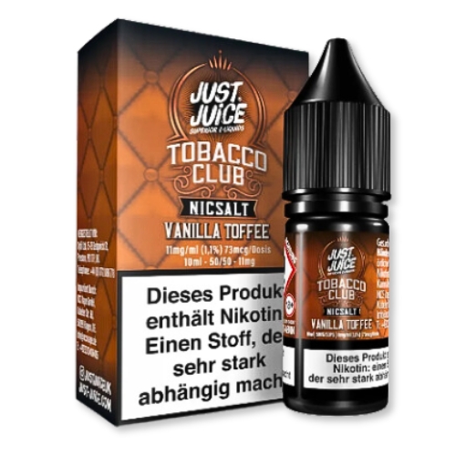 Just Juice Tobacco Vanilla Toffee Nikotinsalz Liquid 11mg