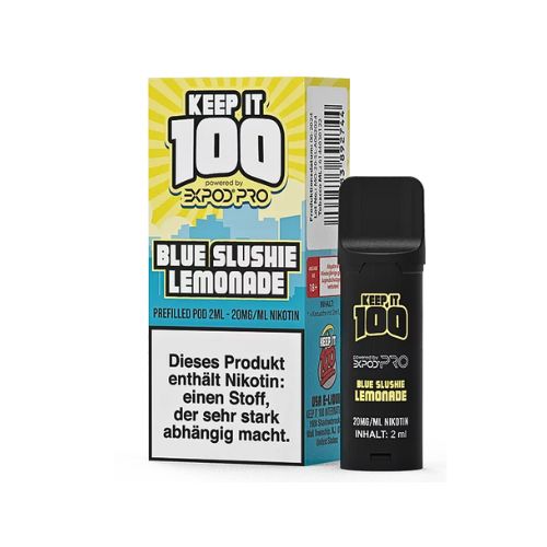 Keep it 100 Expod Pro Prefilled Pod Blue Slushie Lemonade 20mg