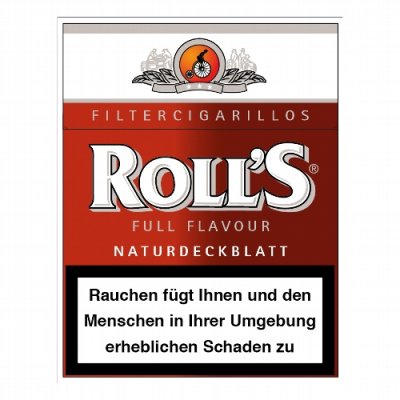 Einzelpackung Rolls Filter Cigarillos Red Naturdeckblatt Full Flavour (1x23)