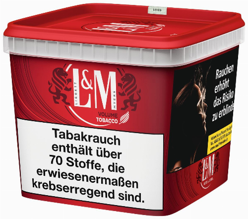 L&M Volumentabak Rot Super Box 195g Eimer Zigarettentabak