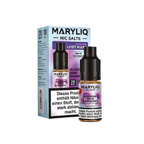 Maryliq Nic Salts Blueberry Sour Raspberry 20mg