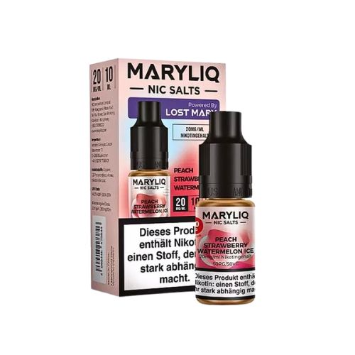 Maryliq Nic Salts Peach Strawberry Watermelon Ice 20mg