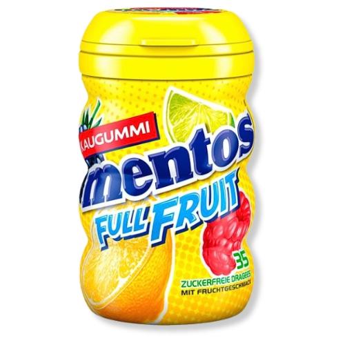 Mentos Full Fruit Fruchtgeschmack Kaugummi Zuckerfrei 64g