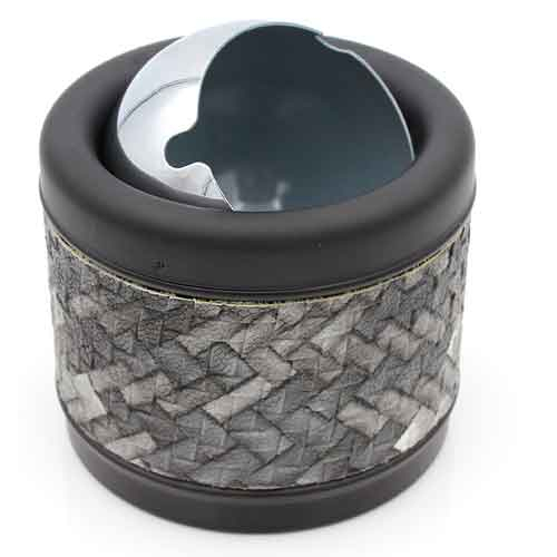 Metall Aschenbecher mit Kuppel grau jetzt online kaufen