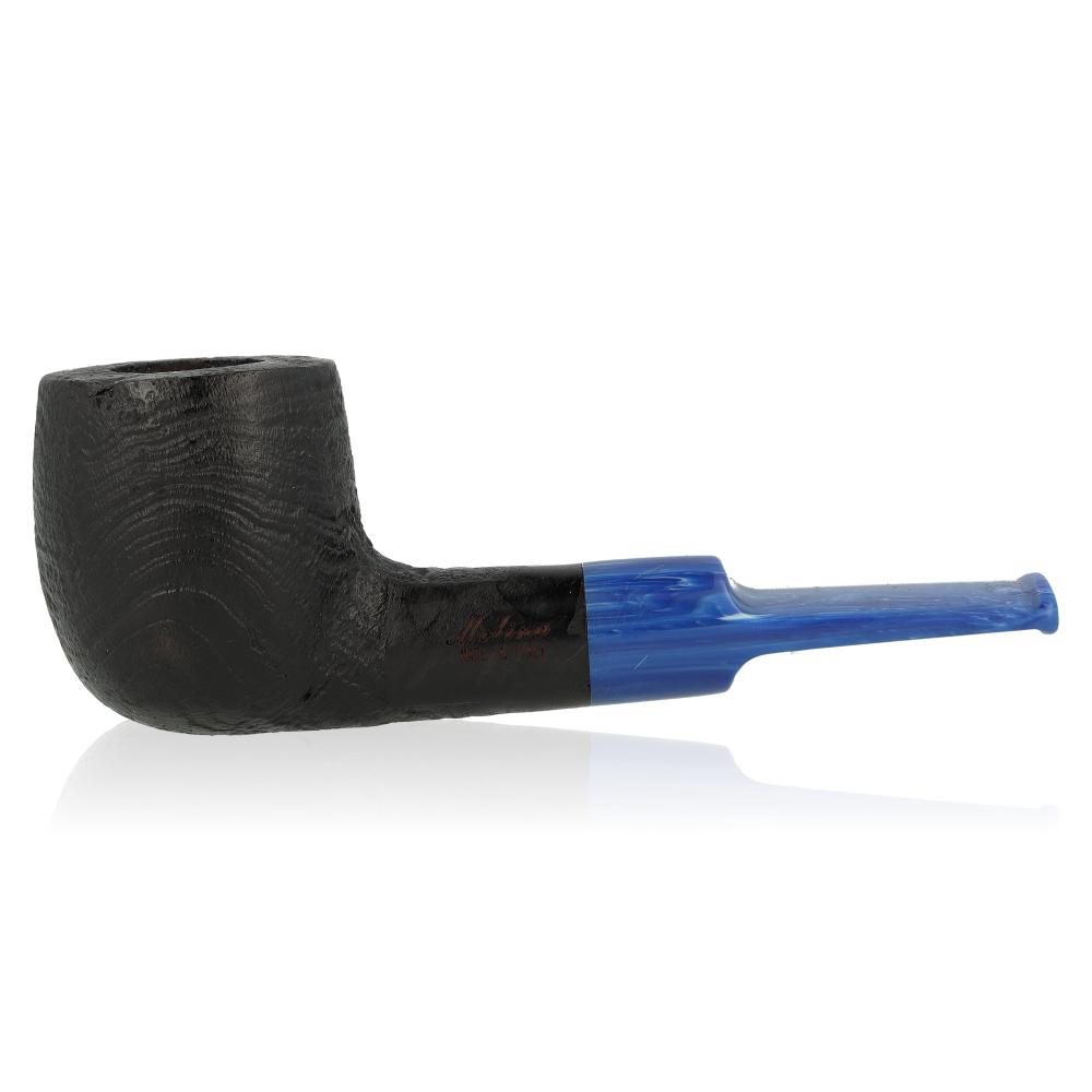 Molina Azzurro Sandblast Pfeife Billard Sattelmundstück