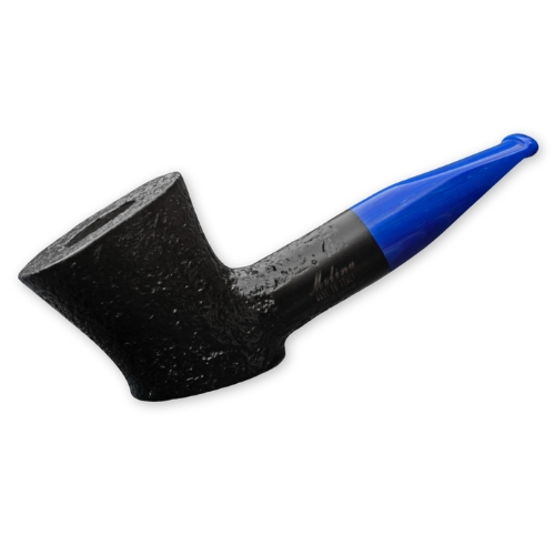 Molina Azzurro Sandblast Pfeife Poker