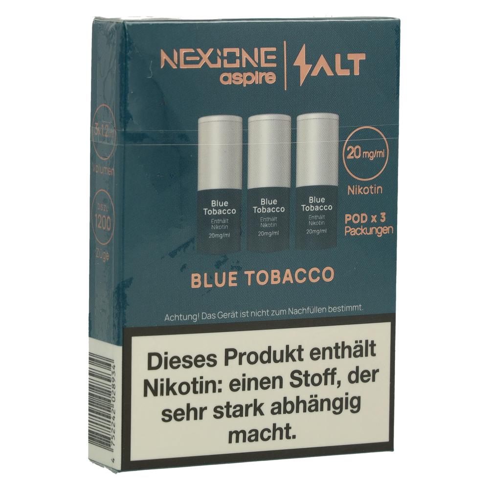 Nexione Aspire/Salt Blue Tobacco Pods 20mg 3 x 1,2ml