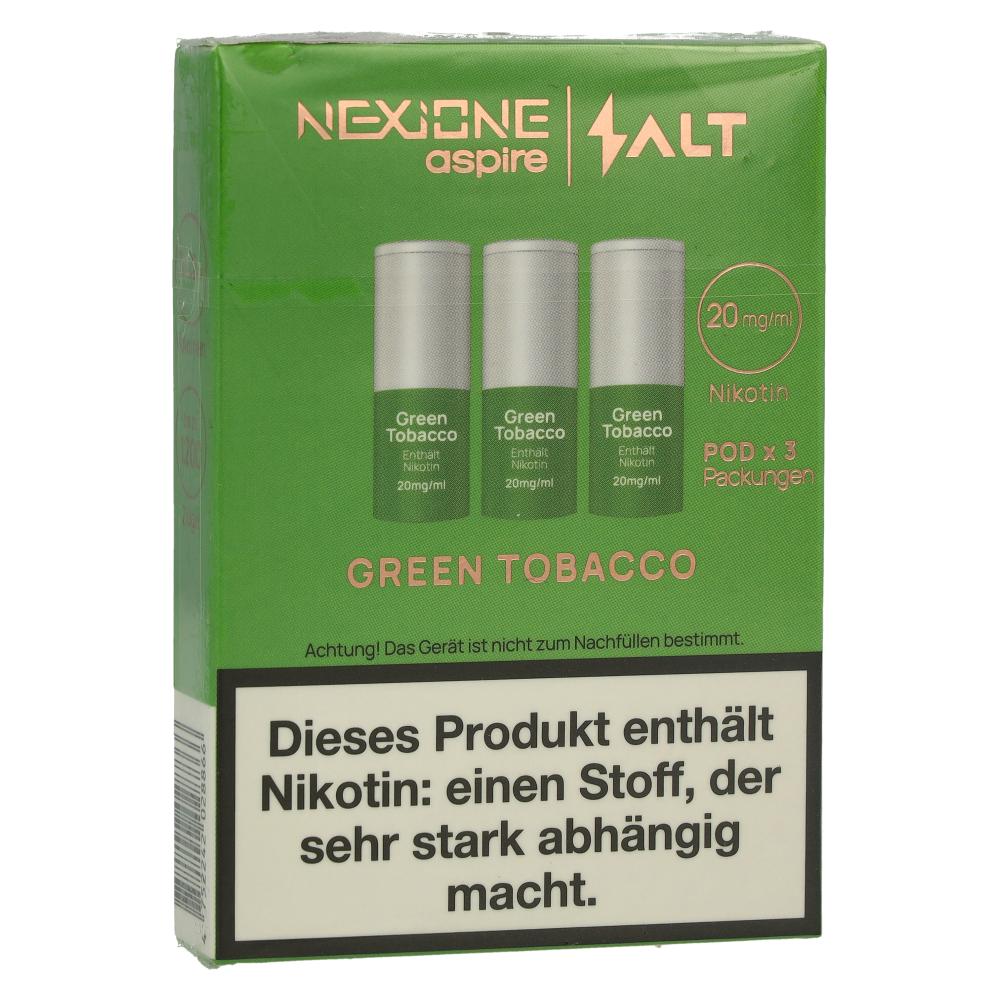 Nexione Aspire/Salt Green Tobacco Pods 20mg 3 x 1,2ml