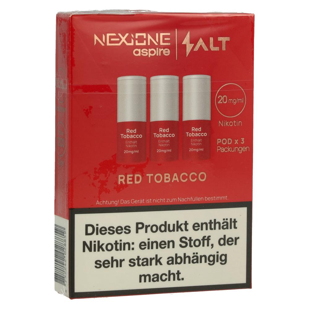 Nexione Aspire/Salt Red Tobacco Pods 20mg 3 x 1,2ml