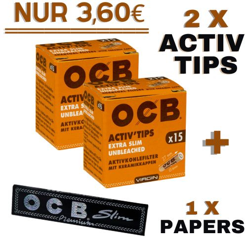 Filtres Activ' Tips Slim OCB x 1 - 2,50€