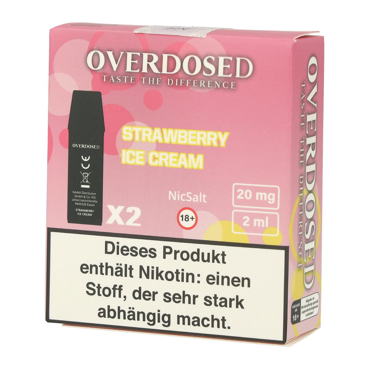 Overdosed Prefilled Pods Strawberry Ice Cream 2x2ml 20mg