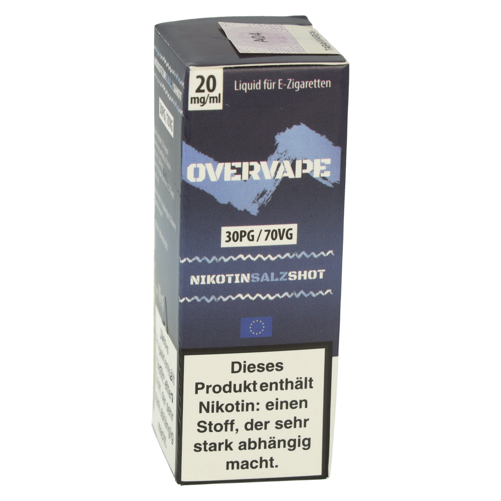 Overvape Nikotinsalz Shot 30PG/70VG 20mg/ml