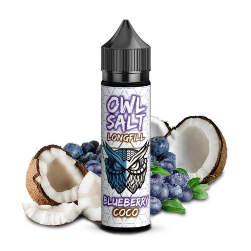 OWL Salt Longfill Aroma Blueberry Coco 10ml in 60ml Flasche