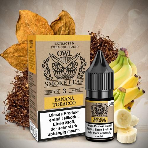 OWL Smoke Leaf Nikotinliquid Banana Tobacco 3mg