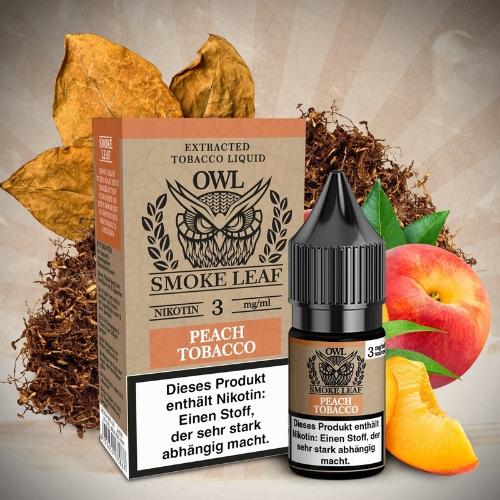 OWL Smoke Leaf Nikotinliquid Peach Tobacco 3mg