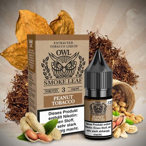 OWL Smoke Leaf Nikotinliquid Peanut Tobacco 3mg