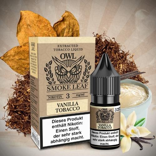 OWL Smoke Leaf Nikotinliquid Vanilla Tobacco 3mg