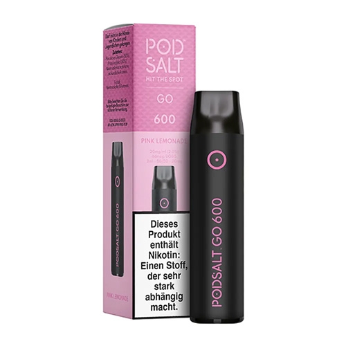 Pod Salt Go 600 Einweg E-Shisha Pink-Lemonade-Aroma 20mg